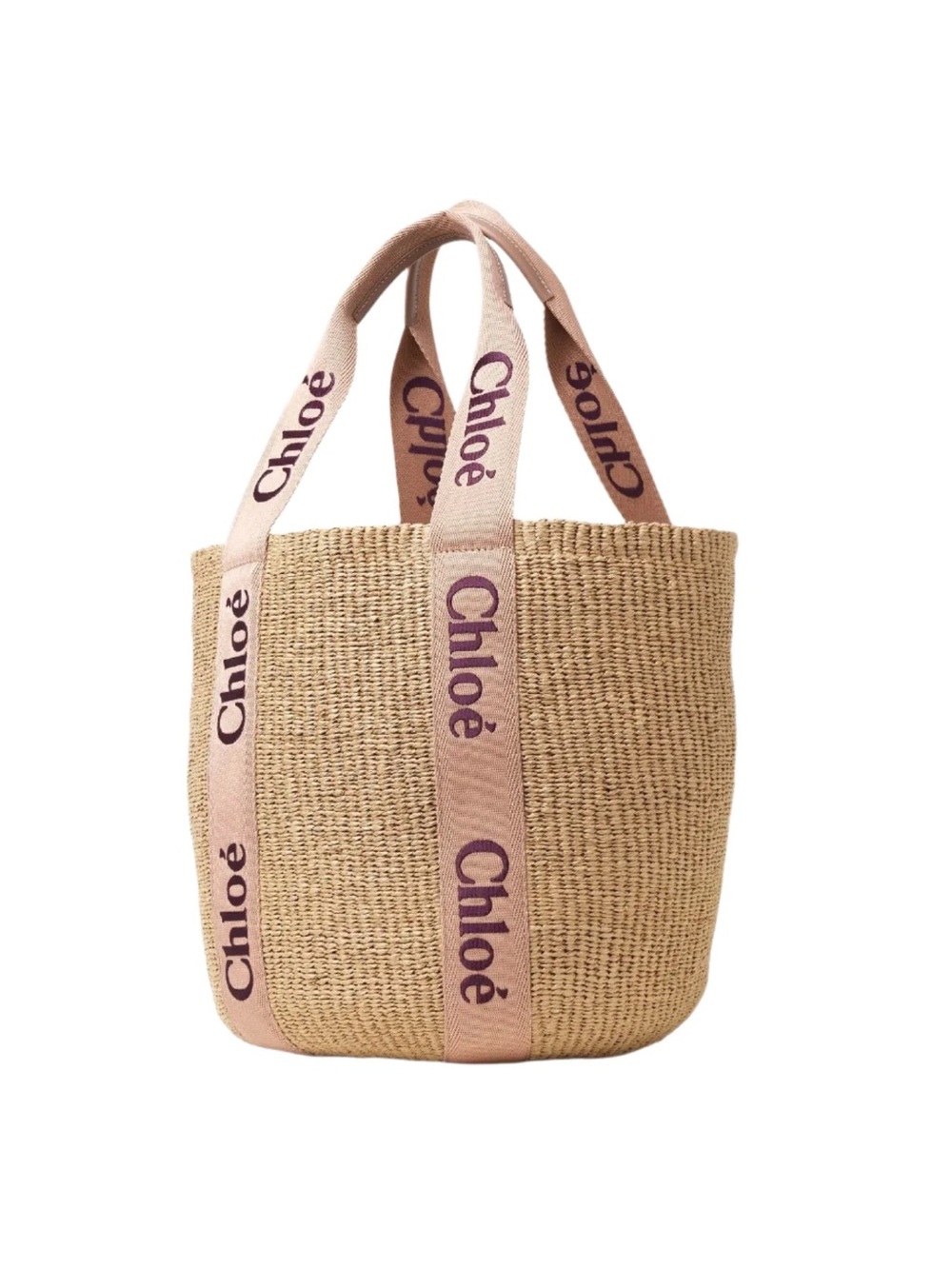 NWT Chloe Woody Large Raffia Basket Bag - Picture 2 of 4